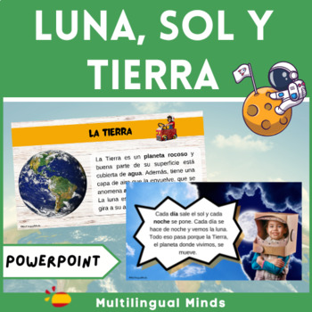 Preview of The Moon, the Earth and the Sun in Spanish - La Luna, el Sol y la Tierra