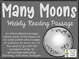 The Moons of our Solar System - SPACE - Weekly Reading Pas