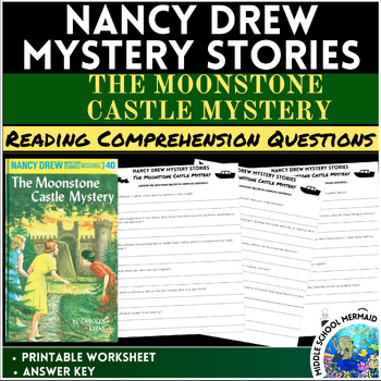 Preview of Nancy Drew The Moonstone Castle Mystery Reading Questions Worksheet