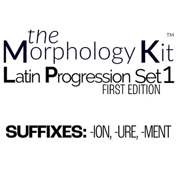 Preview of The Morphology Kit (TM) -- Latin Progression Set 1 -- -ION, -URE, -MENT