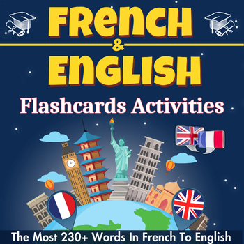 Preview of French to English Flashcards| Learn French - English Language Vocabulary Words