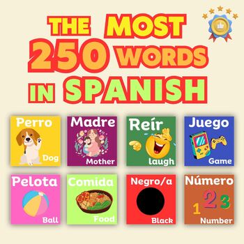 Preview of The Most 250 Words in Spanish: bilingual visual dictionary Spanish English