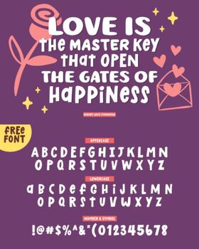 Preview of The Most Beautiful Gift Fonts |  Fun and Bold Handwritten Font for Kids