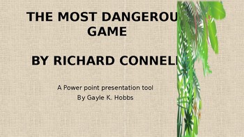 Preview of The Most Dangerous Game A Power Point Presentation Tool