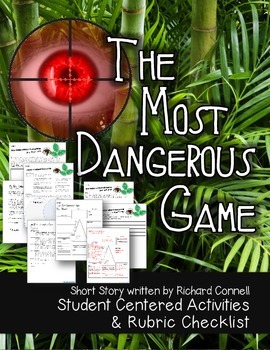 Preview of The Most Dangerous Game Activities and Rubric Checklist Student Centered