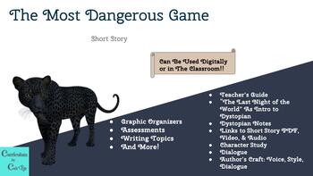 Preview of Literary: The Most Dangerous Game Lesson, Activities, & Assessments