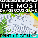 Most Dangerous Game Close Reading Assignment
