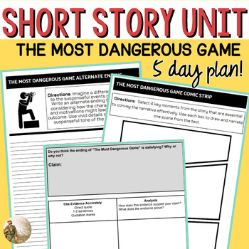 Preview of The Most Dangerous Game ELA Unit: A Full Week of Engaging Lessons (PDF)