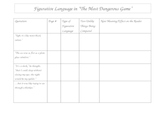 The Most Dangerous Game- Figurative Language Graphic Organizer