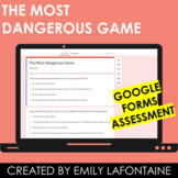 The Most Dangerous Game Google Forms Digital Multiple Choice Test