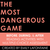 The Most Dangerous Game Reading Comprehension Activities &