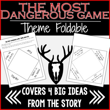 Preview of The Most Dangerous Game Theme Foldable
