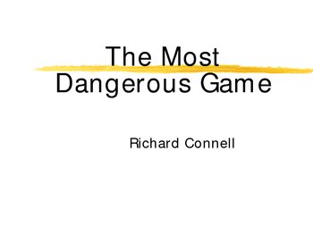 Preview of The Most Dangerous Game by RIchard Connell