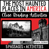 The Most Haunted Places in America Informational Text Clos