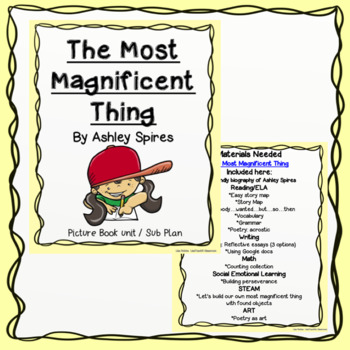 Preview of The Most Magnificent Thing by Ashley Spires Book Companion