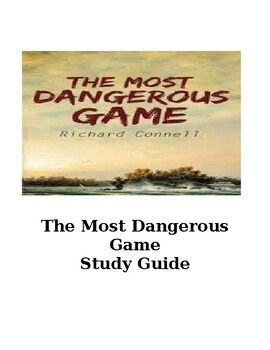 Preview of The Most dangerous Game Study Guide