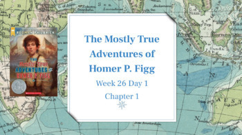 Preview of The Mostly True Adventures of Home P. Figg slide deck // 5th grade Bookworms