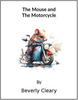Preview of The Mouse and The Motorcycle * (Lesson Plan)