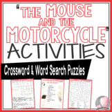 The Mouse and the Motorcycle Activities Cleary Crossword P