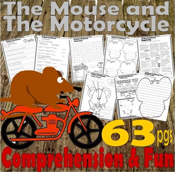 Preview of The Mouse and the Motorcycle Book Companion Novel Study Reading Comprehension