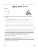 The Mouse and the Motorcycle Comprehension Questions