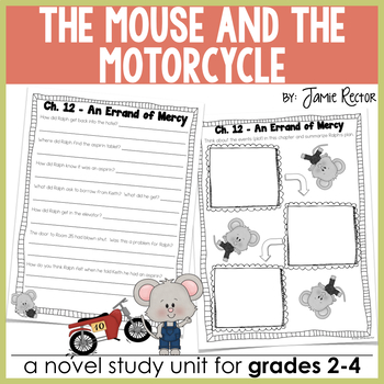 Preview of The Mouse and the Motorcycle Novel Study {Common Core-Aligned: Grades 2-4}