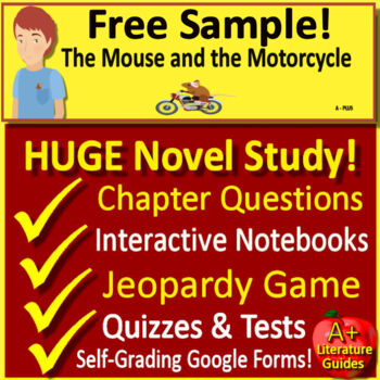 Preview of The Mouse and the Motorcycle Novel Study Free Sample