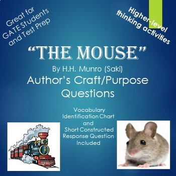Preview of The Mouse by Saki Author's Purpose Questions and Activities