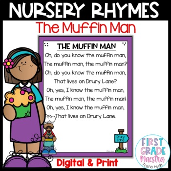 Preview of The Muffin Man Nursery Rhyme