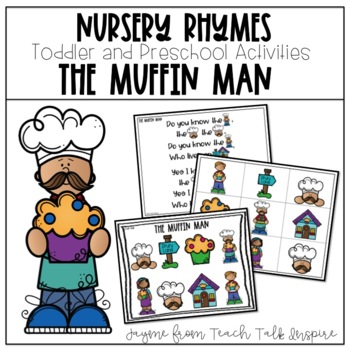 Preview of The Muffin Man-Nursery Rhymes for Toddlers and Preschoolers