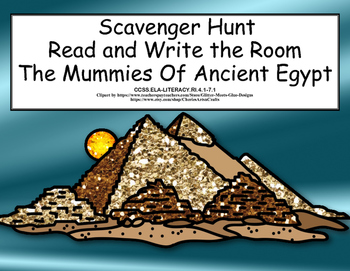 Preview of The Mummies of Ancient Egypt Scavenger Hunt  Read and Write The Room
