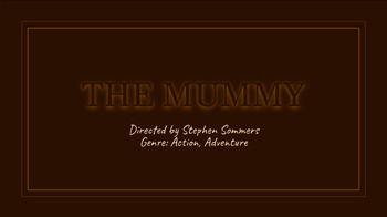 Preview of The Mummy (1999) Film Study