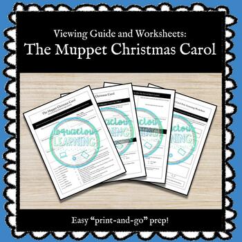 Preview of The Muppet Christmas Carol Viewing Guide & Worksheets (Industrial Revolution)