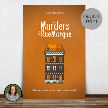 Preview of The Murders in the Rue Morgue Literature Poster Classroom Decor