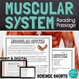 The Muscular System Reading Comprehension Passage PRINT an