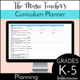 The Music Teachers Curriculum Planner Editable