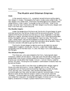 Preview of The Muslim and Ottoman Empires