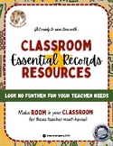 The "Must-Haves" - Teacher Packet!