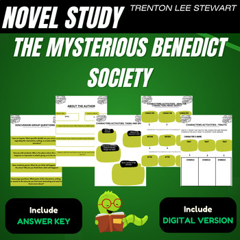 Preview of The Mysterious Benedict Society by Trenton Lee Stewart Complete Novel Study