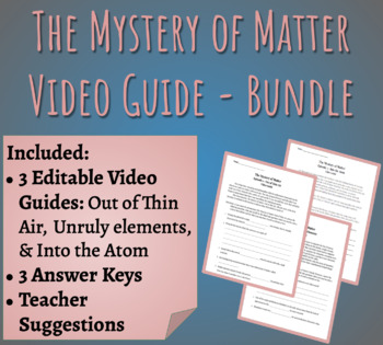 Preview of The Mystery of Matter - Video Guide - Bundle