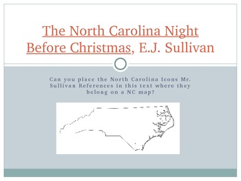 Preview of The NC Night Before Christmas, by EJ Sullivan