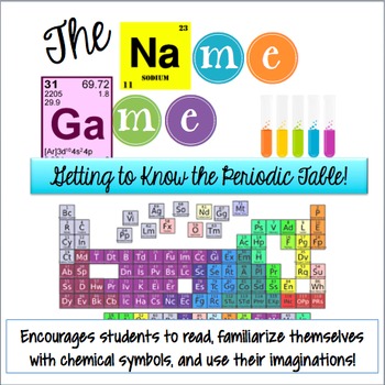 Preview of The Name Game (Getting to Know the Periodic Table)