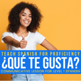 ¿Qué te gusta?: reading and communicative activity for Spanish 1