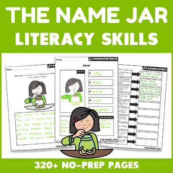 Preview of The Name Jar Activities - Story Elements Picture Book Read Aloud Activities