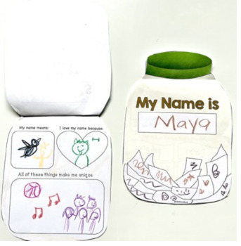 Preview of The Name Jar: Back to School Craft - About Me Activity ELA Diverse Read Aloud
