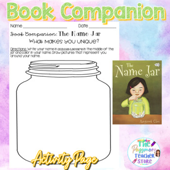 Preview of The Name Jar Companion Book Activity l What Makes You Unique l Back to School