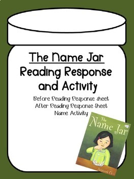 Preview of The Name Jar- Reading Response and Activity