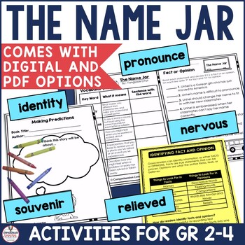 Preview of The Name Jar Back to School Read Aloud Activities SEL Lessons Community Building