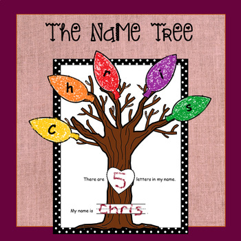 Preview of The Name Tree - (Editable Fall Tree Craftivity)