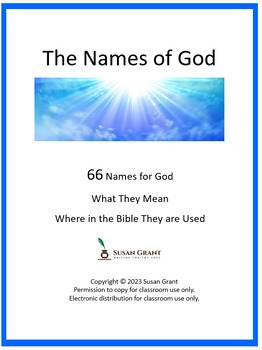 Preview of The Names of God - 66 Name & What They Mean Bible